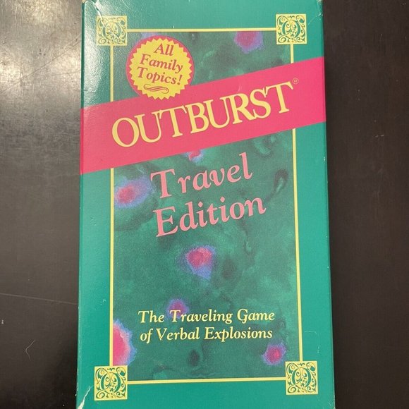 Games | New Sealed Outburst Travel Edition Card Game Of Verbal ...